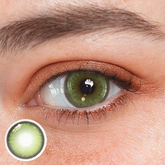 Lentes De Contacto De Color Verde Norko Graduadas